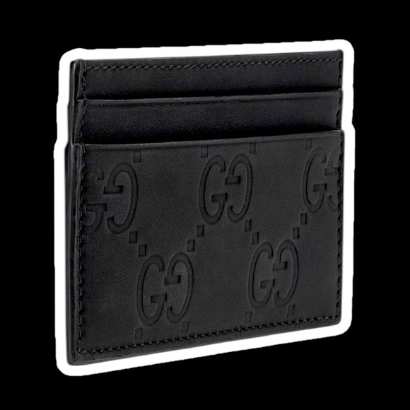 Authentic Gucci Black Rubber Effect Card Holder+COA - Picture 5 of 9